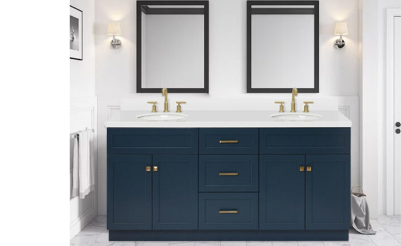 72-inch Double Sink Base Cabinet