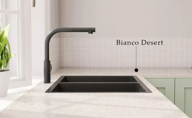 bianco desert on countertop