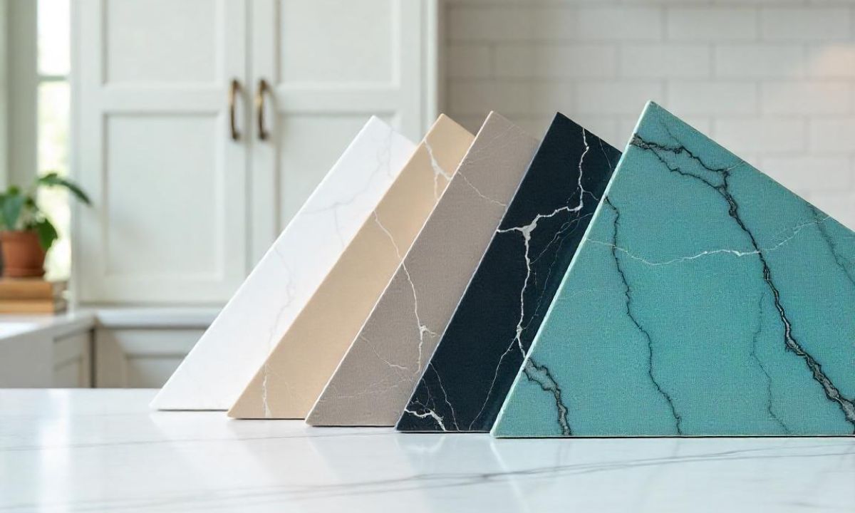 Quartz Countertop Colors for White Cabinets